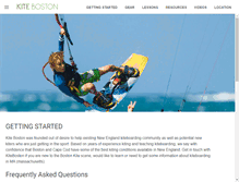 Tablet Screenshot of kiteboston.com